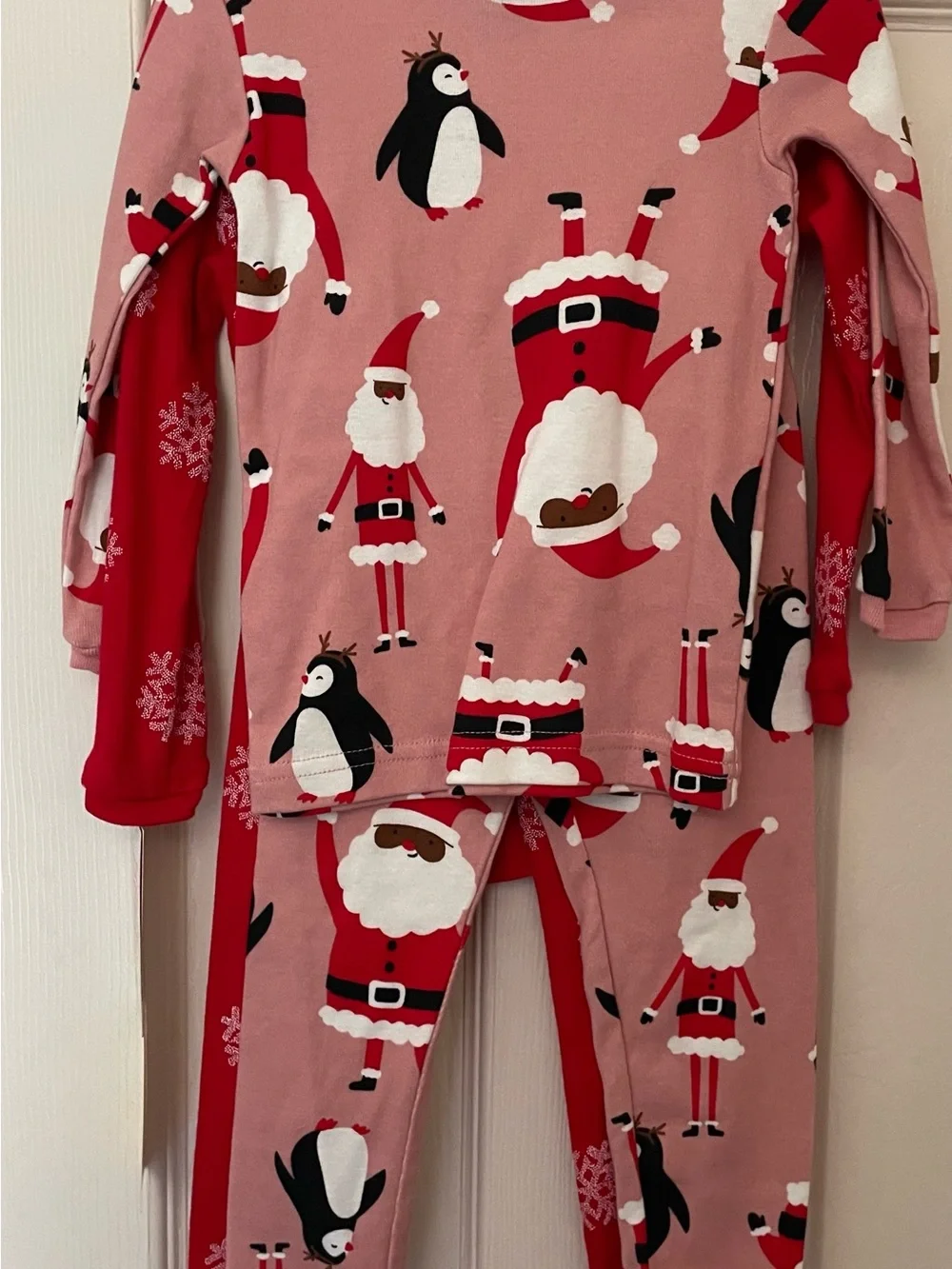 Carter's Red Santa Snowflake 18mon  Pajama Set girls 2pair NWT